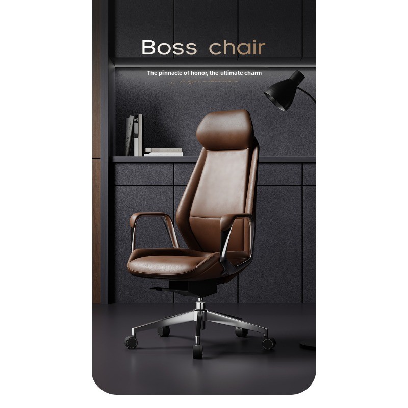 Office Furniture High End - เก้าอี้หนังหรูระดับไฮเอนด์ เก้าอี้ตามหลักสรีรศาสตร์ การถ่ายทอดสดระดับใหญ่ คอมพิวเตอร์ สำนักงาน เก้าอี้สำหรับการเรียน
