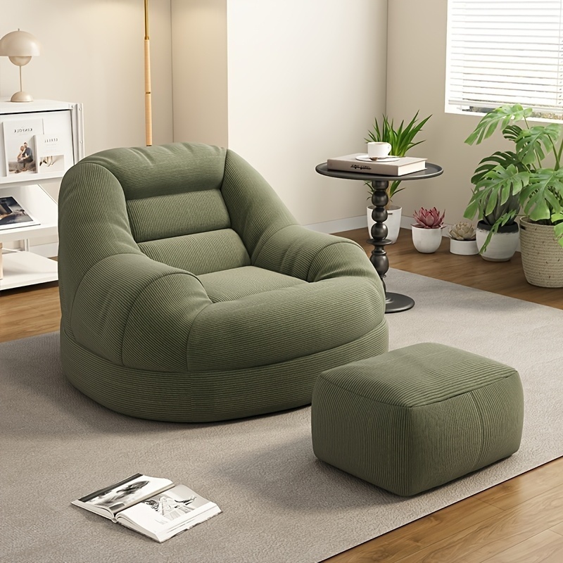 Office Furniture For Sale - โซฟาทาทามิแบบสบายๆ พร้อมที่วางเท้า เก้าอี้เดี่ยว - เหมาะสำหรับห้องนอน ระเบียง