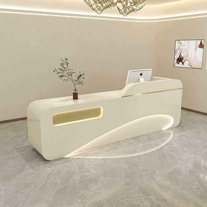 Office Furniture High End - ร้านเสริมสวยสไตล์มินิมอลสมัยใหม่ บาร์สไตล์นอร์ดิก ร้านเสื้อผ้าระดับไฮเอนด์ โต๊ะต้อนรับคลินิก เฟอร์นิเจอร์สำนักงาน โต๊ะร้านค้า