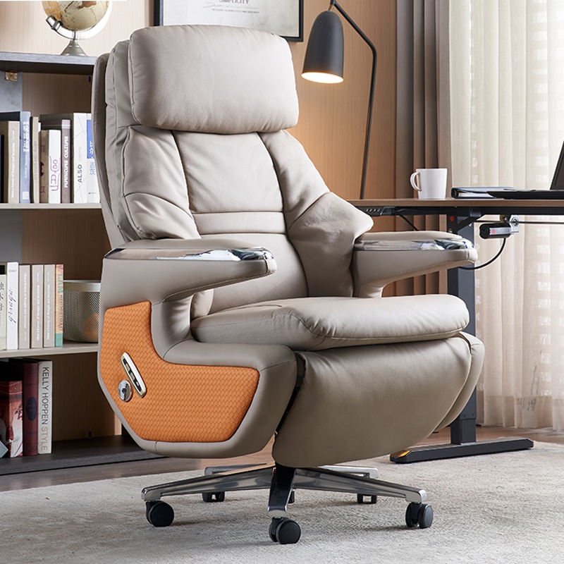 Office Furniture High End - เก้าอี้นวดไฟฟ้าหนังอัจฉริยะ น้ำหนักเบา หรูหรา ระดับไฮเอนด์ เหมาะสำหรับสำนักงานและคอมพิวเตอร์