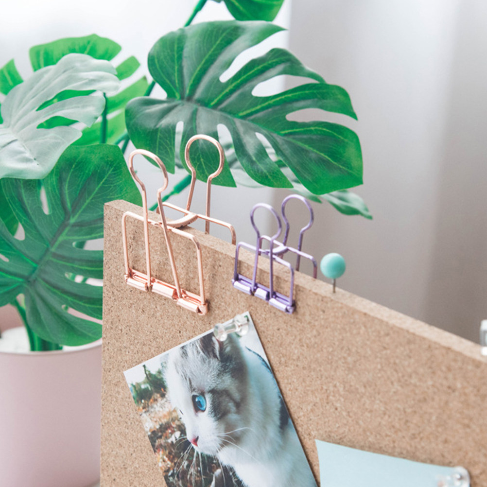 Bulletin Board Cork - กระดานประกาศไม้คอร์ก พร้อมกรอบไม้และฐานสีทอง สำหรับติดข้อความ บันทึก ประกาศ ใช้ได้ทั้งที่บ้าน