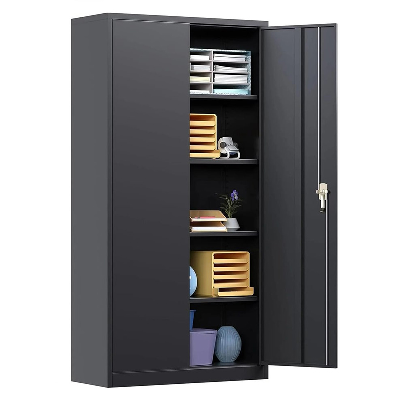 Office Storage Cabinet - # ตู้เก็บเอกสารเหล็กแบบมีกุญแจล็อค โครงสร้างแบบถอดประกอบได้ สำหรับใช้ในโรงงาน โกดัง และสำนักงานที่บ้าน