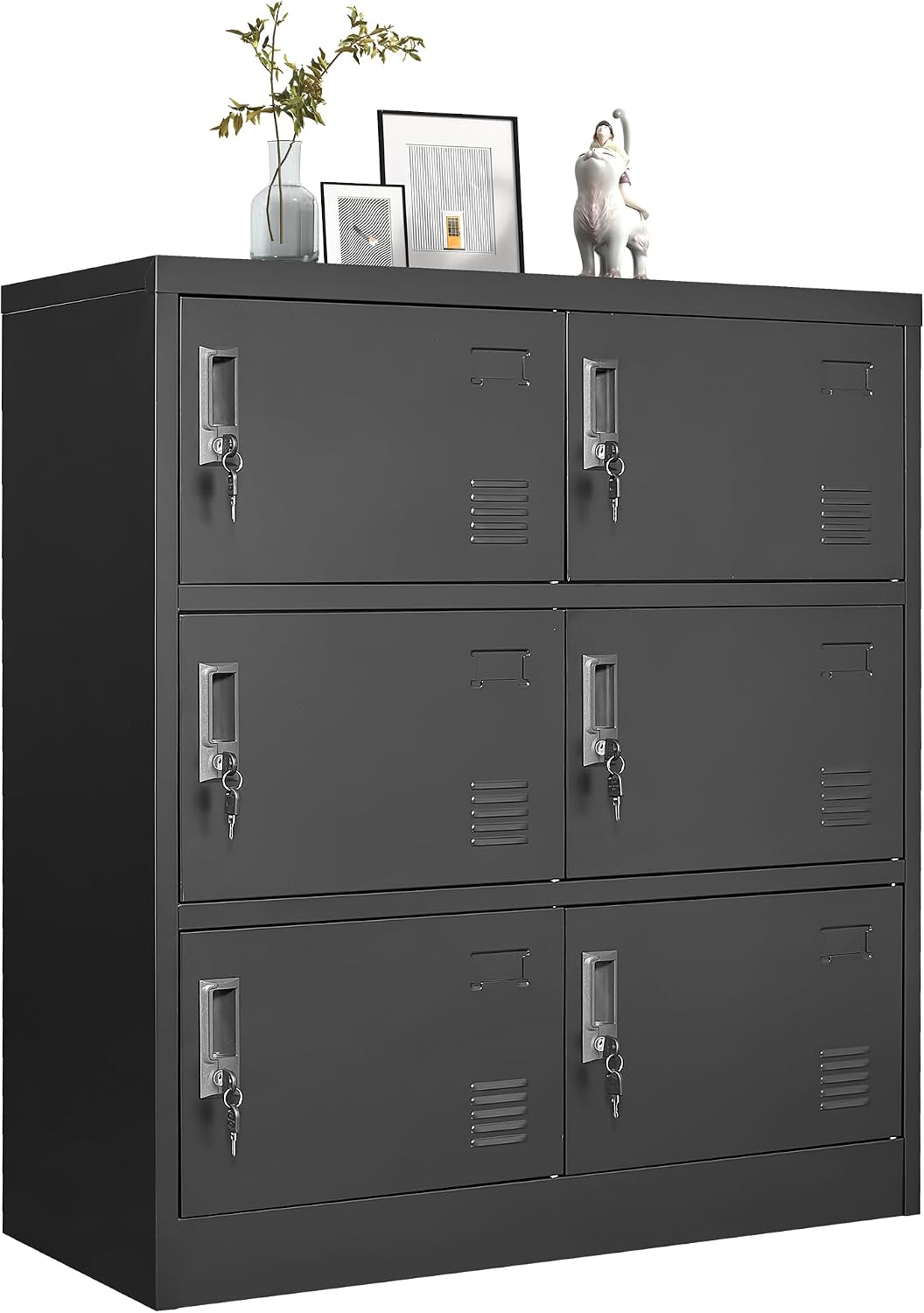 Office Storage Cabinet - ตู้ล็อกเกอร์โลหะสำหรับพนักงาน ตู้เก็บของสำนักงานมีประตู ตู้เก็บของพนักงานเหล็ก ตู้เก็บของสำหรับโรงยิม บ้าน โรงเรียน