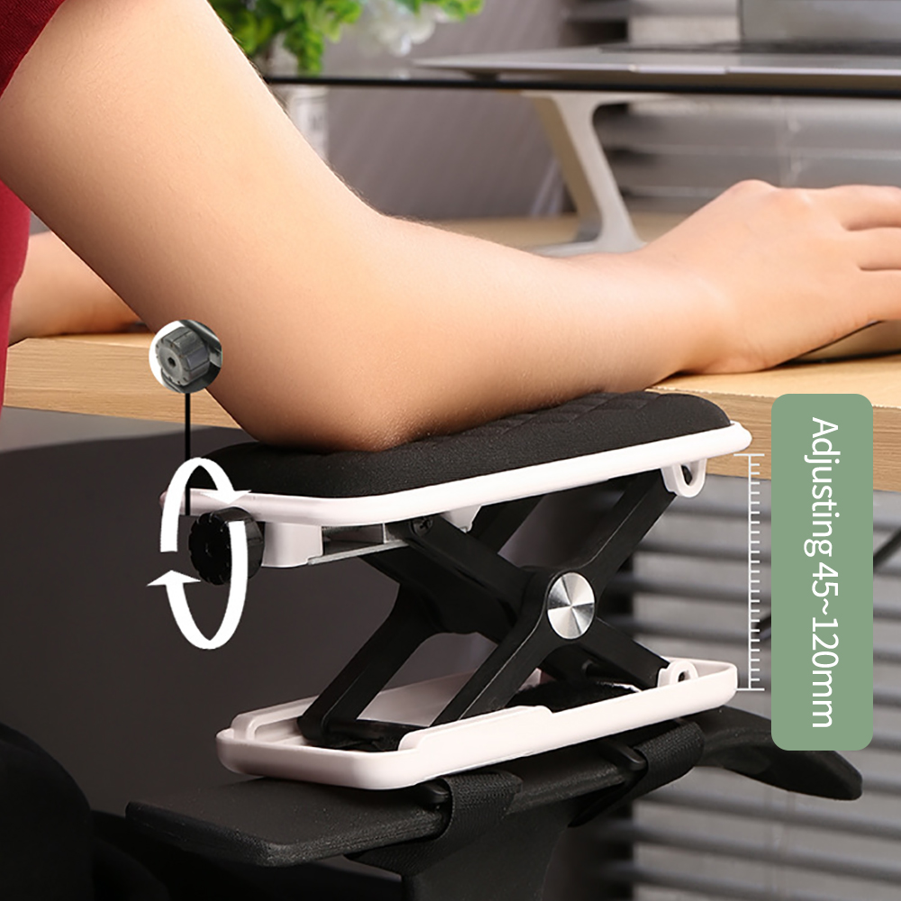 Gaming Desk With Hutch - แผ่นรองแขนคอมพิวเตอร์ ที่วางมือ ติดตั้งง่าย สำหรับเก้าอี้ทำงาน แผ่นรองเมาส์แบบหมุนได้ ที่วางรองรับสำหรับใช้ในบ้าน