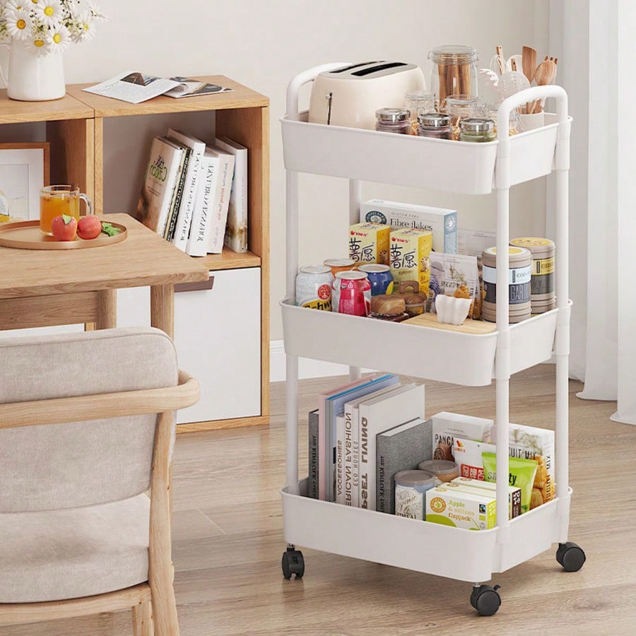 รถเข็นอเนกประสงค์ 3 ชั้นพร้อมล - Office Supply Cart บทวิจารณ์และราคา