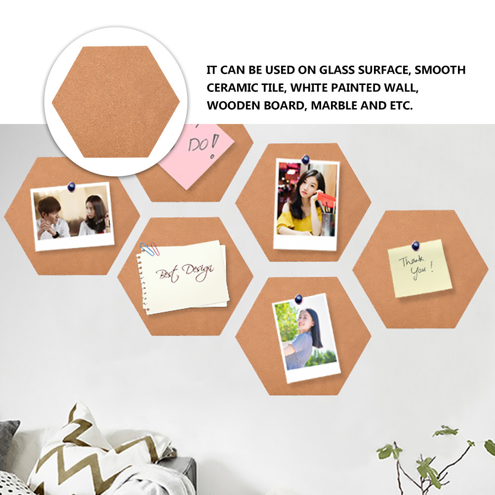 กระดานข้อความแบบหกเหลี่ยมพร้อม - Bulletin Board Cork บทวิจารณ์และราคา