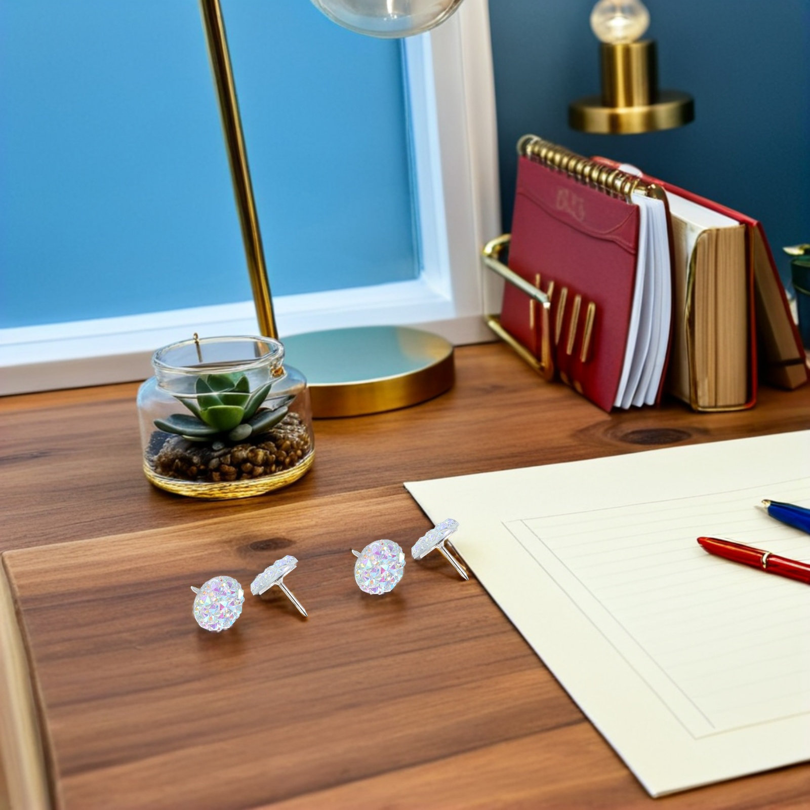 หมุดปักกระดานเรซินประดับเพชร 5 - Bulletin Board Cork บทวิจารณ์และราคา