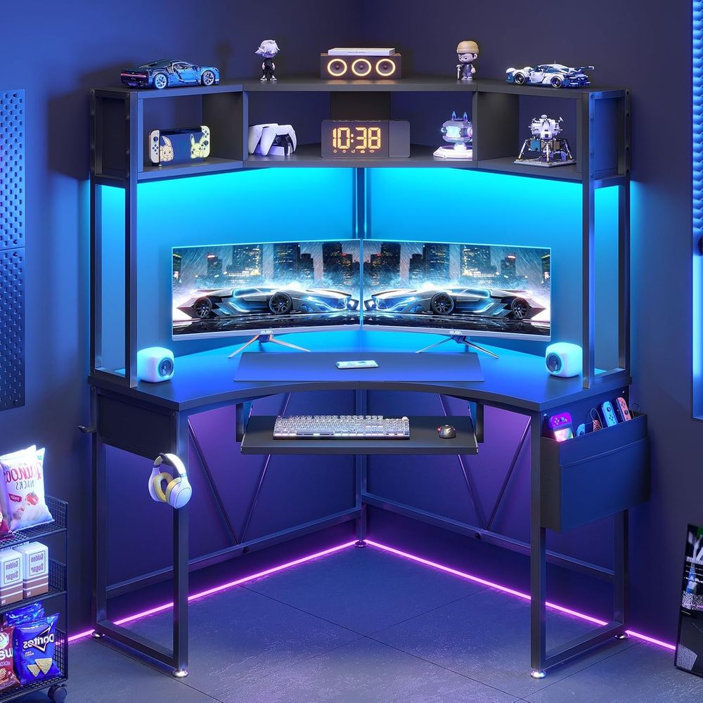 โต๊ะทำงานขนาด 39 นิ้ว กว้าง x  - Gaming Desk With Hutch บทวิจารณ์และราคา