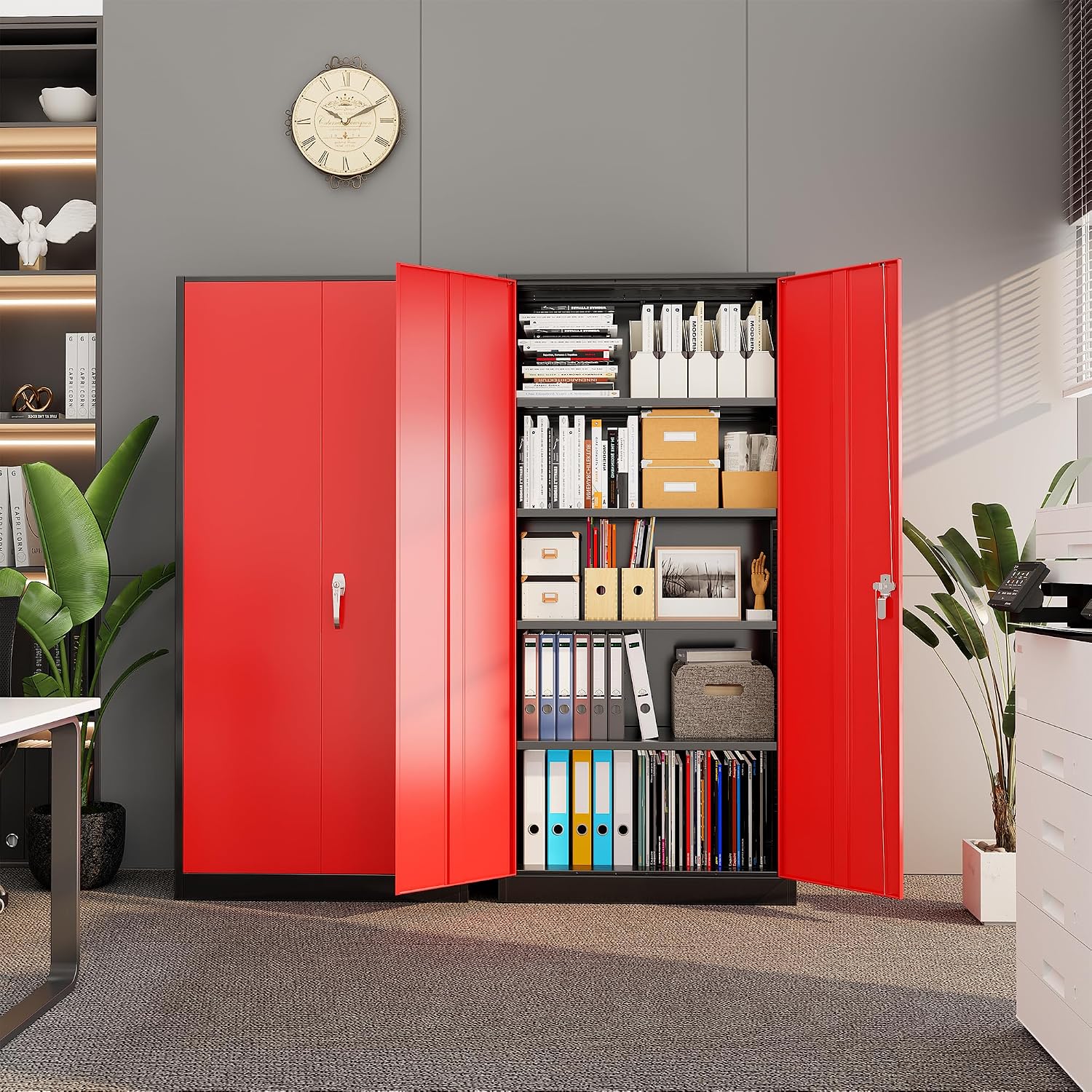 ตู้เก็บของโลหะสำหรับงานหนัก, ต - Office Storage Cabinet บทวิจารณ์และราคา