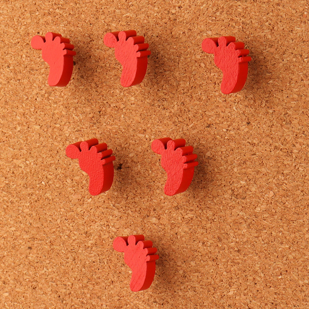 หมุดปักกระดานรูปเท้า 30 ชิ้น ข - Bulletin Board Cork บทวิจารณ์และราคา