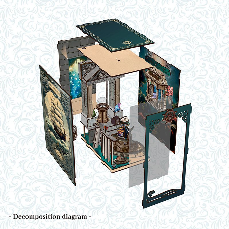 ชุดประกอบโมเดลไม้ 3 มิติ DIY ส - Office Furniture Plan บทวิจารณ์และราคา