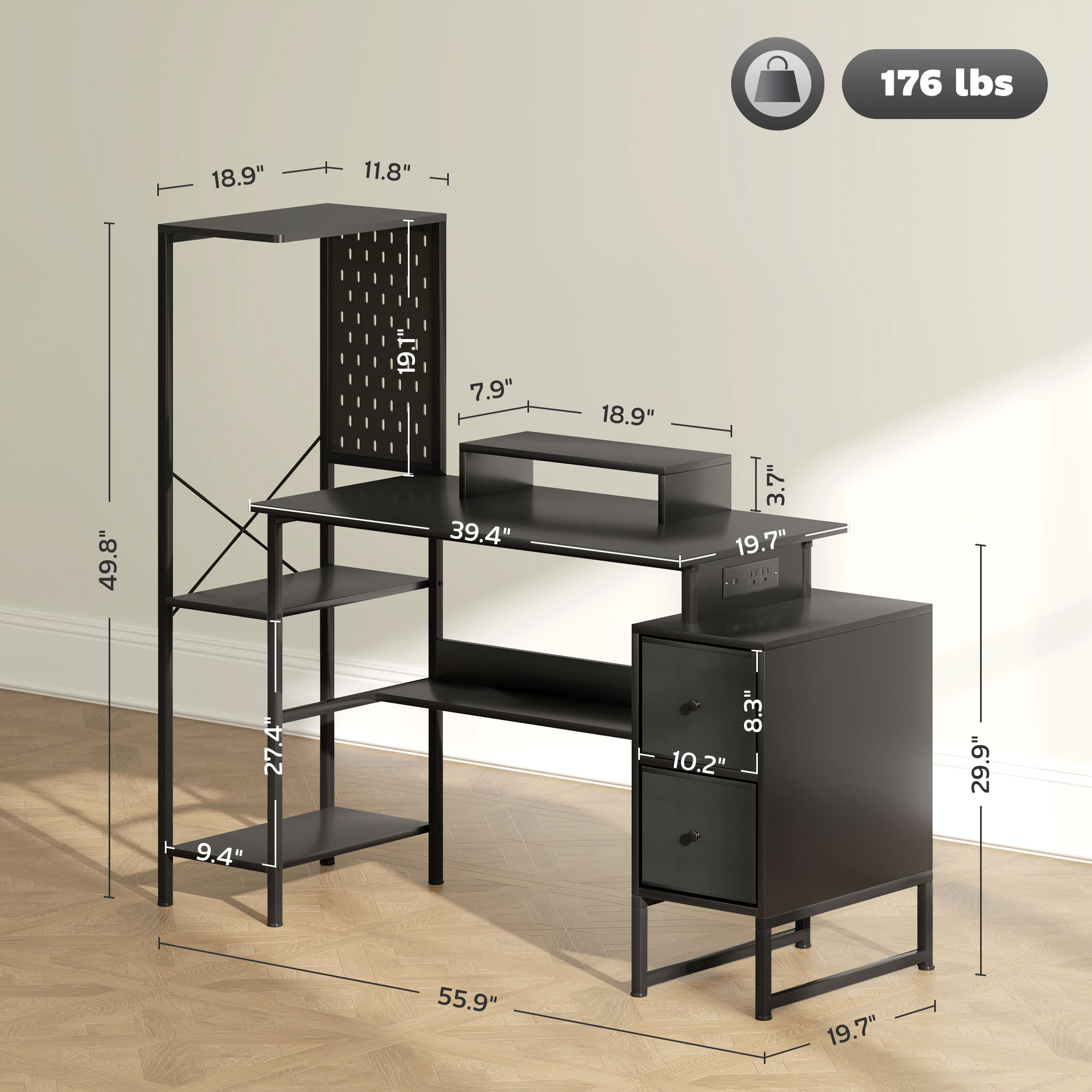 โฮมคอมโต๊ะเล่นเกมขนาด 56 นิ้ว  - Office Furniture Plan บทวิจารณ์และราคา