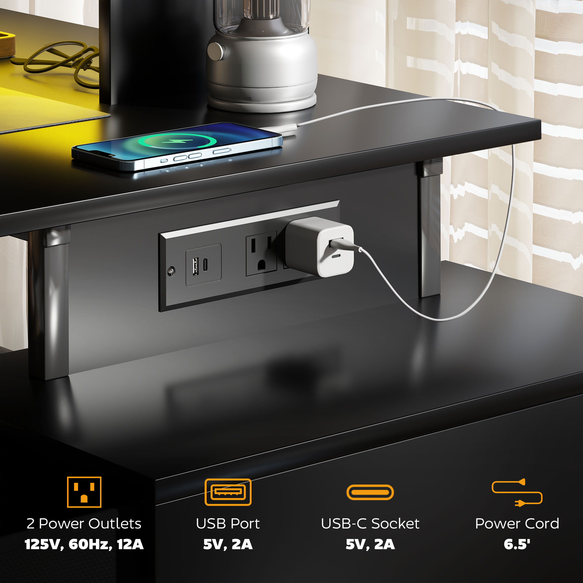 โฮมคอมโต๊ะเล่นเกมขนาด 56 นิ้ว  - Office Furniture Plan บทวิจารณ์และราคา