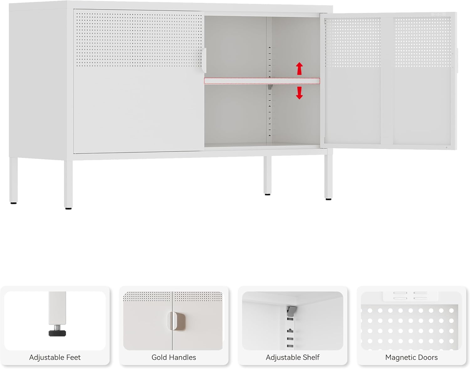 ตู้เก็บของโลหะ ตู้วางทีวีสองปร - Office Storage Cabinet บทวิจารณ์และราคา