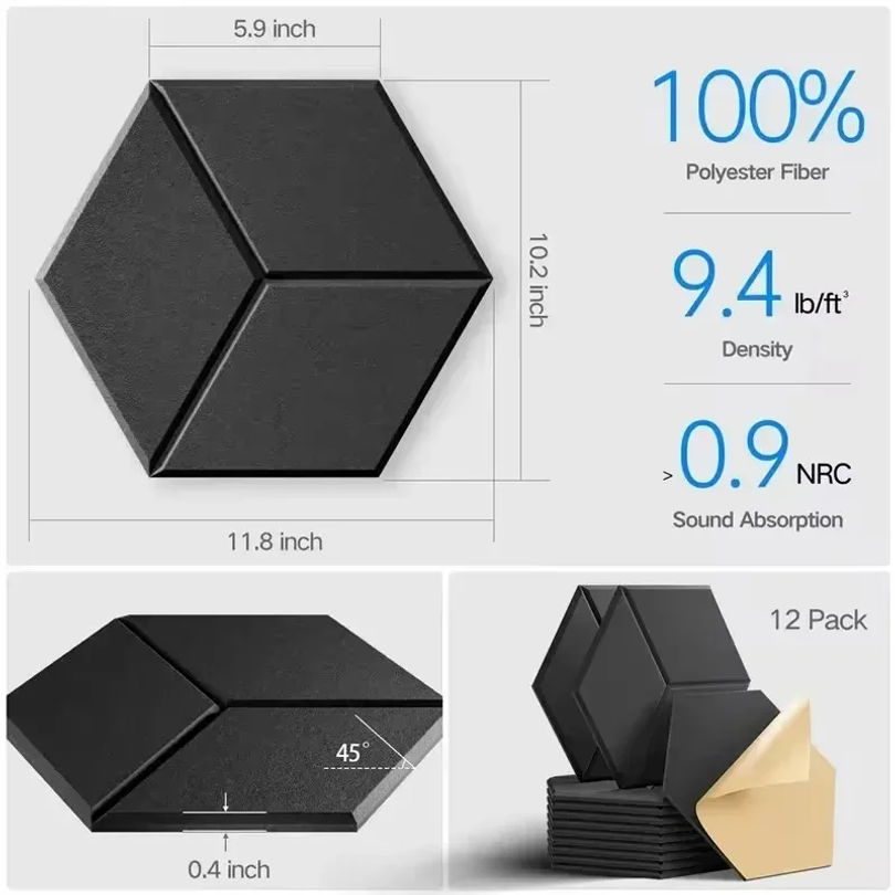 แผ่นโฟมซับเสียงรูปหกเหลี่ยมแบบ - Office Furniture Plan บทวิจารณ์และราคา