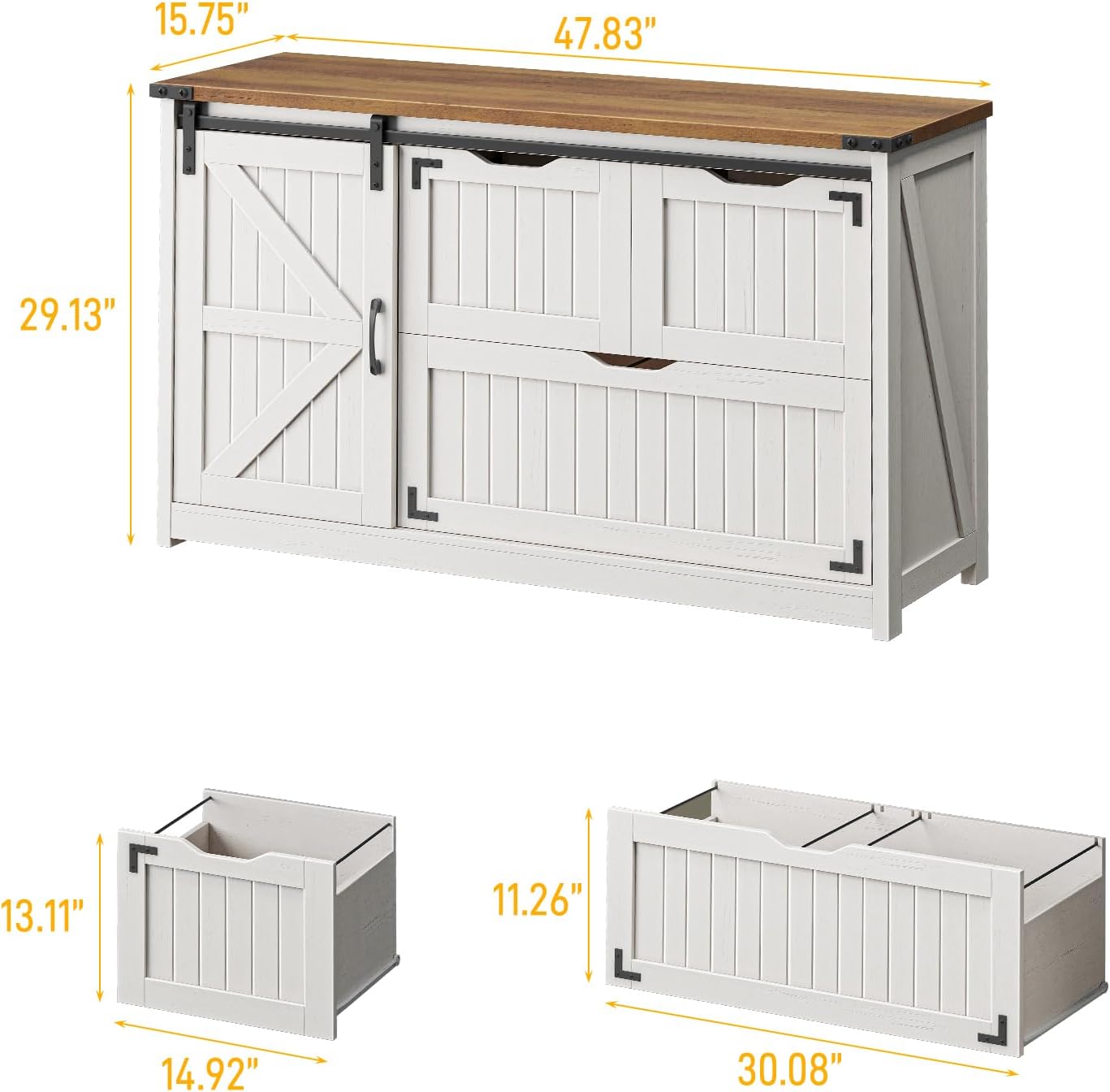 ตู้เก็บเอกสารแบบแนวนอนขนาด 47. - Office Storage Cabinet บทวิจารณ์และราคา