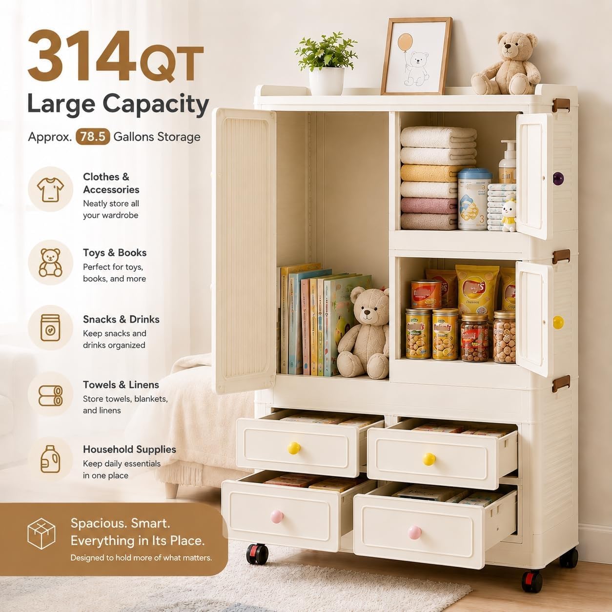 ตู้เก็บของแบบพับได้พร้อมล้อและ - Office Storage Cabinet บทวิจารณ์และราคา