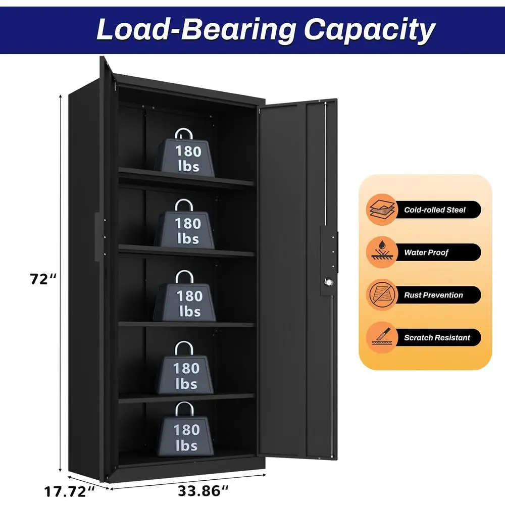 ตู้เก็บของโลหะสำหรับงานหนัก 72 - Office Storage Cabinet บทวิจารณ์และราคา
