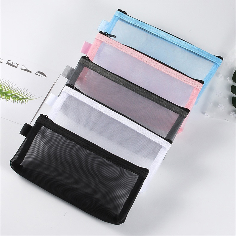 1 ชิ้น กระเป๋าใส่ดินสอแบบตาข่า - Office Supply Cart บทวิจารณ์และราคา